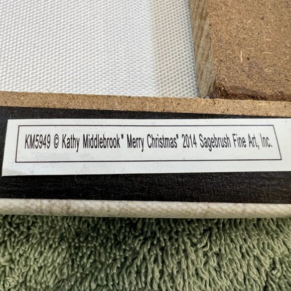 The Cute Holiday Picture Merry Christmas Lights Textual Art on Wrapped Canvas - Picture 6 of 8